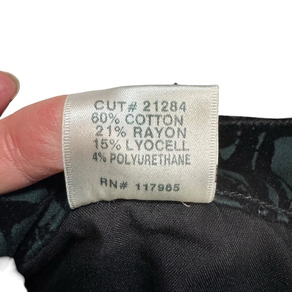 NWT New J BRAND Super Skinny Mid-Rise Olive BROCAD Jeans Size 25 - Picture 6 of 10